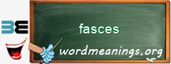 WordMeaning blackboard for fasces